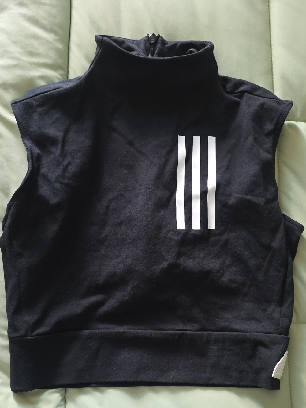 adidas Black Athletic Jacket with White Logo